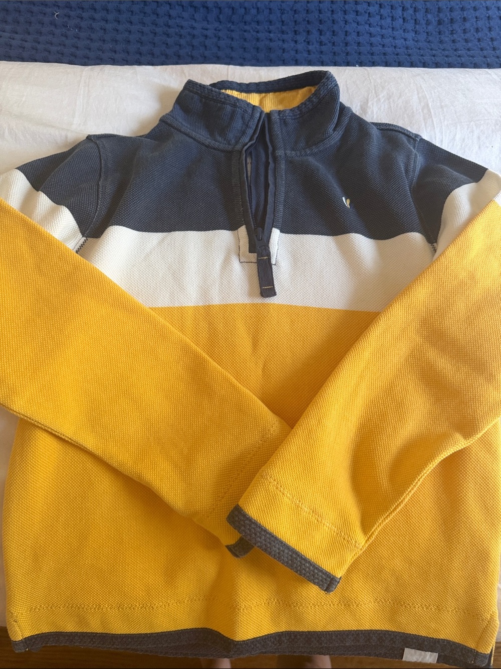 Fat Face boys Airlie Zip-Neck Sweater size 8/9